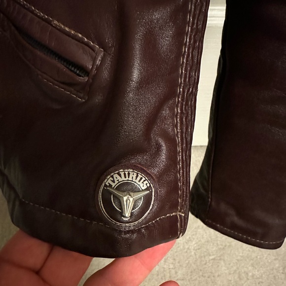Vintage TAURUS Leather Biker Jacket - Picture 3 of 6
